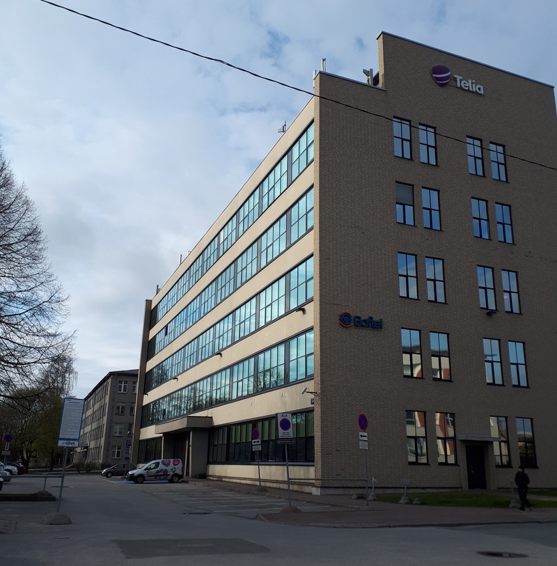 New building of Tallinn Phone Facility. rephoto