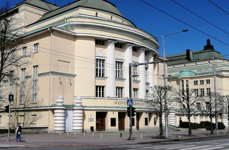 Estonia Theatre building Estonia from the puiesteel. rephoto