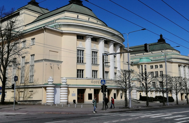 Estonia Theatre building Estonia from the puiesteel. rephoto