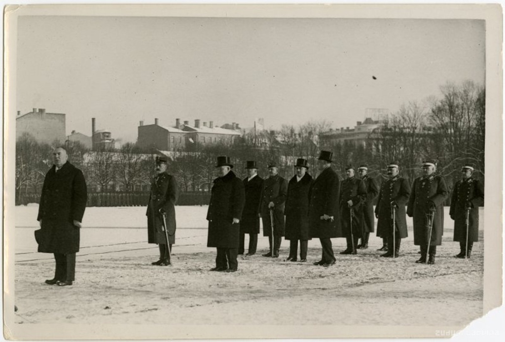 Estonian Senior State K. Pets Visit in Riga in 1933