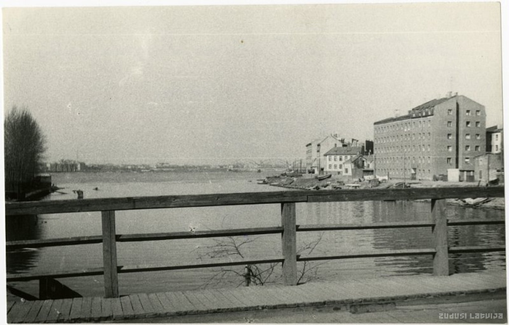Riga. View from the bridge of Zvirgzdusala