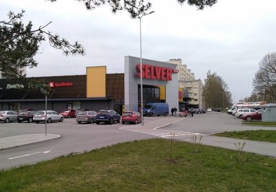 View of the summer market near Minsk. rephoto