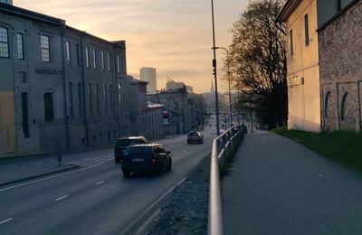 Tallinn. Vaade Tartu mnt-le Lasnamäe poolt. rephoto