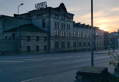 Liviko tootmishoone, vaade Tartu maanteelt. Tüüpprojekt rephoto