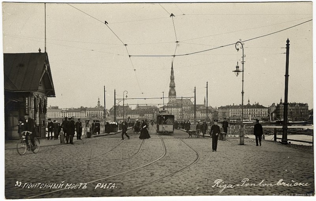 Riga. Pontontilts, Riga. Ponton Bridge
