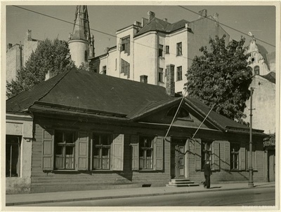 Riga. Wooden building in Brīvības iela 51  similar photo