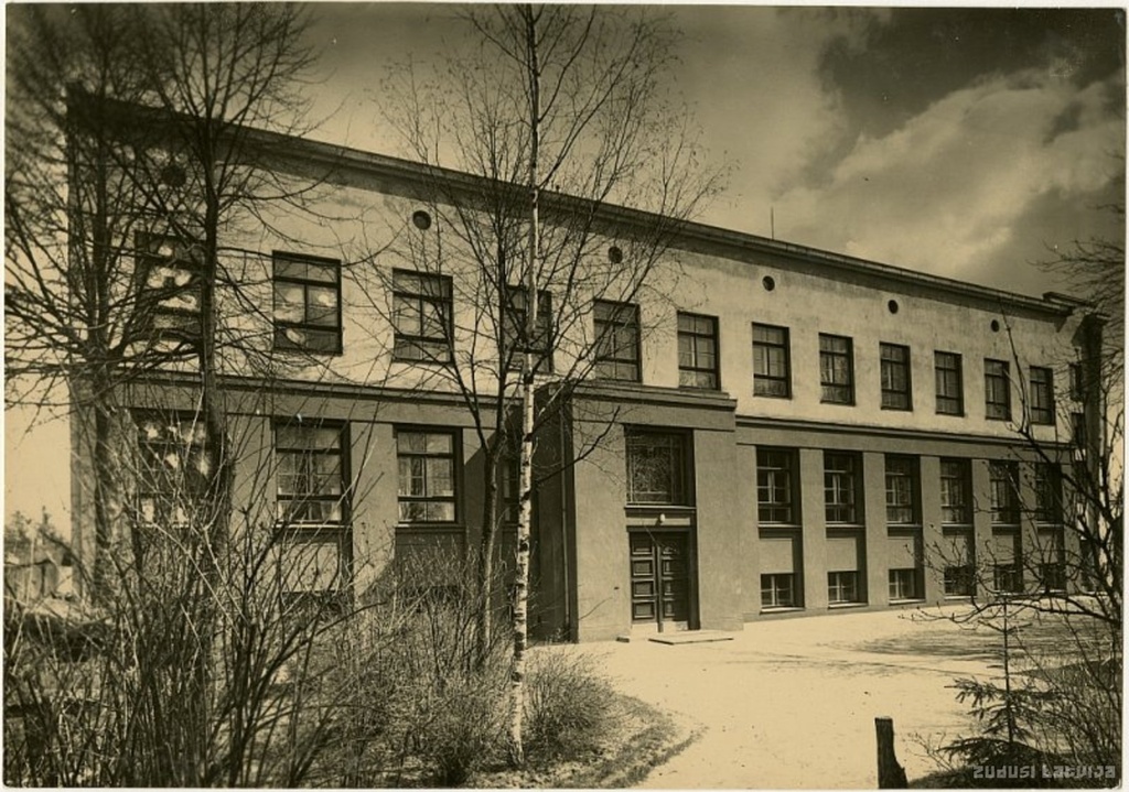 Riga. School building in Moscow Street 197