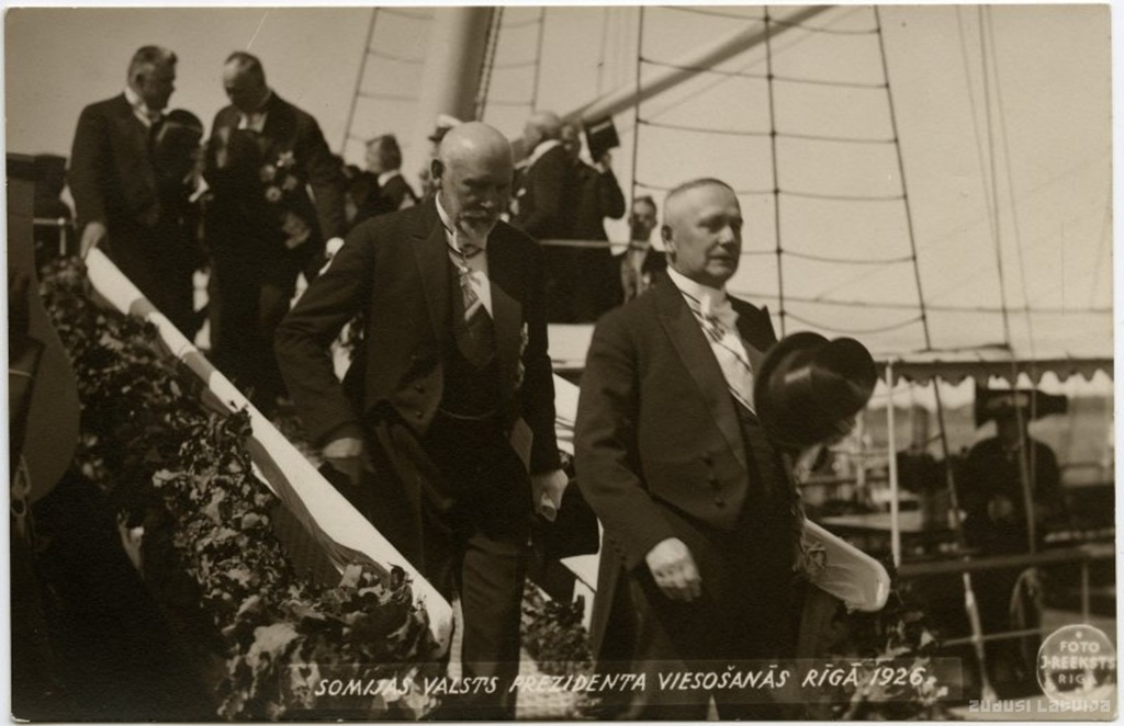 President of Finland L. Relanders in Riga in 1926