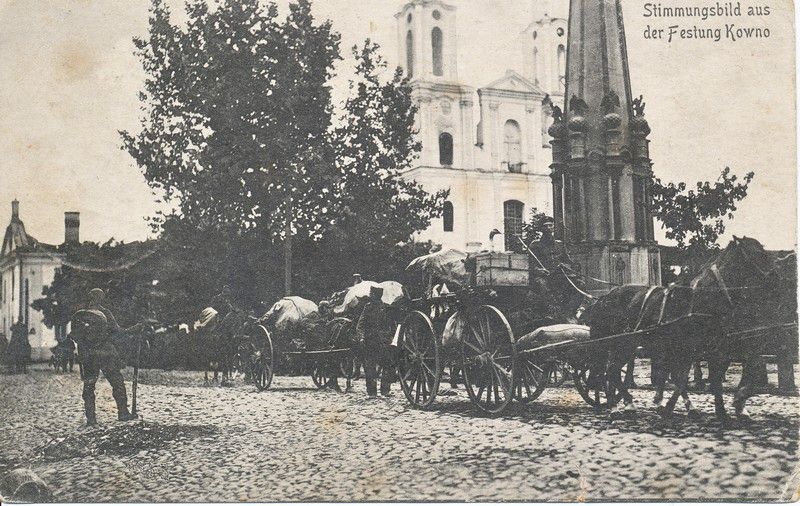 Card “German soldiers in Kaunas”