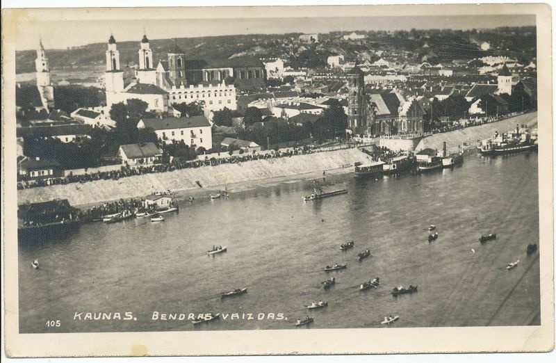 Kaunas panorama from the mountain of Alexot