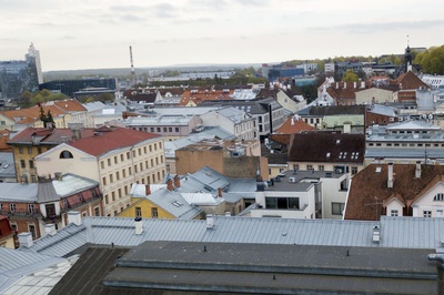 Vaade Rüütli tänavale Tartus. rephoto