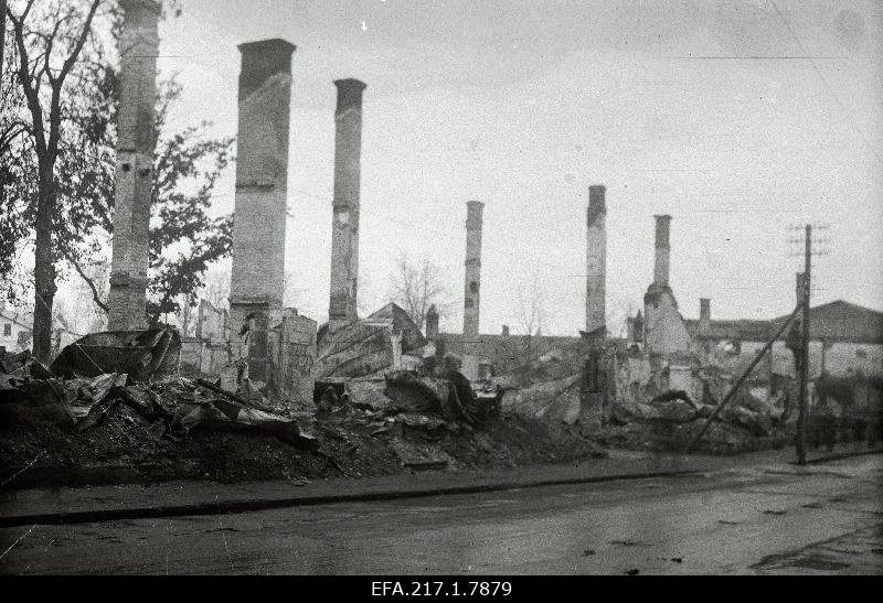 The ruins of the foreign house.