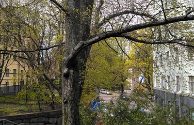 Torkkelinmäki, vasemmalla Franzeninkatu 6, 8, oikealla Franzenink rephoto