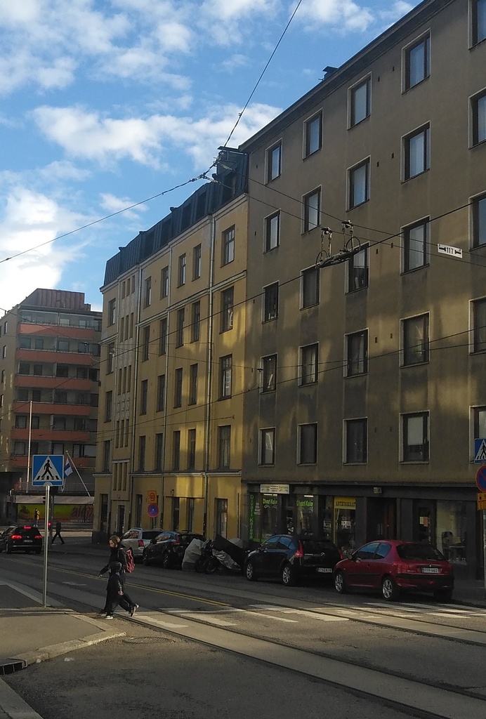 Jatkosodan pommitusten tuhoja rephoto