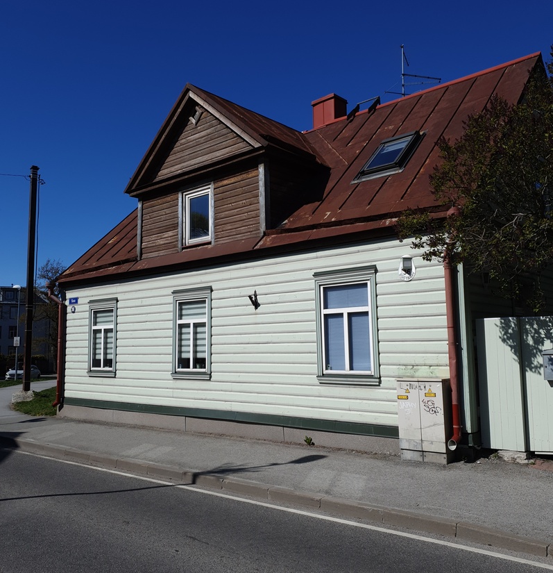 House Nikonov Street no. 36 The house, where M.I. lived, was located. Kalin. rephoto