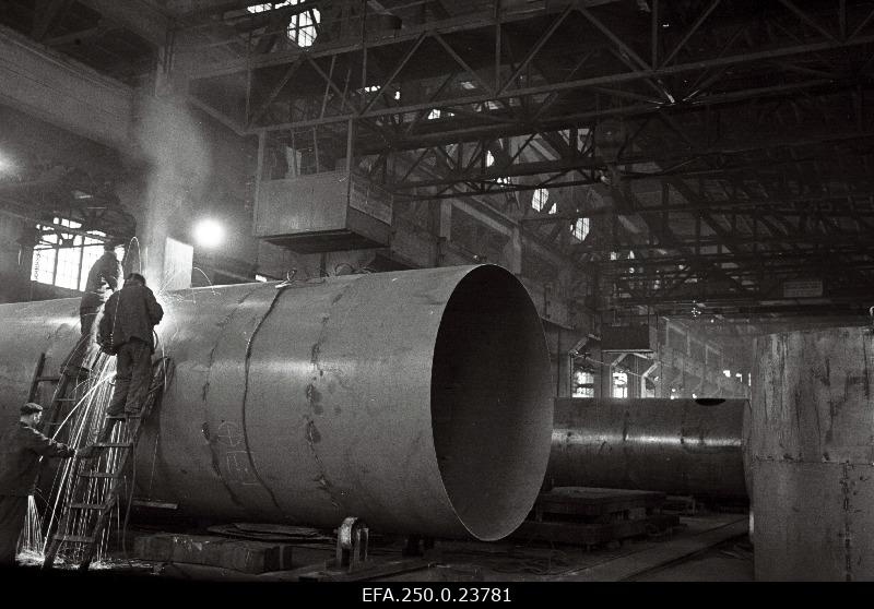 View of the boiler shelter of the Tallinn Machine Engineering Factory.