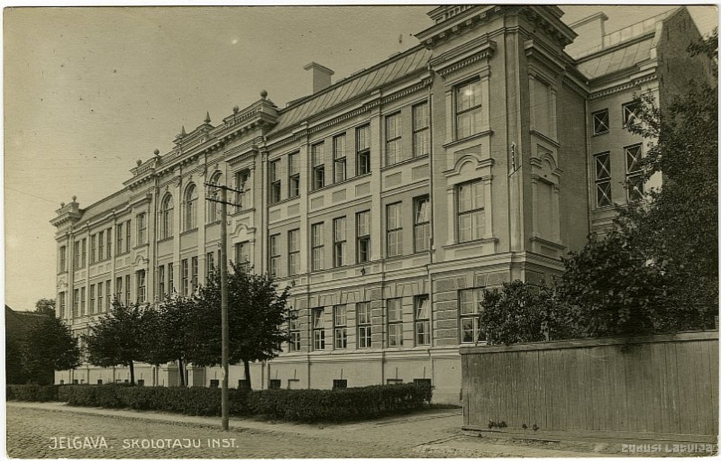 Jelgava. Former Jelgava teachers' instinct building, before then Jelgava Real School