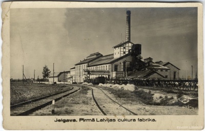 Jelgava. First Latvian sugar factory, Jelgava sugar factory  duplicate photo
