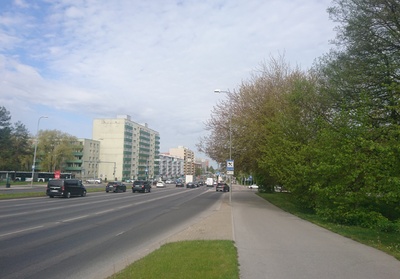 Construction of the Tammsaare road extension. rephoto