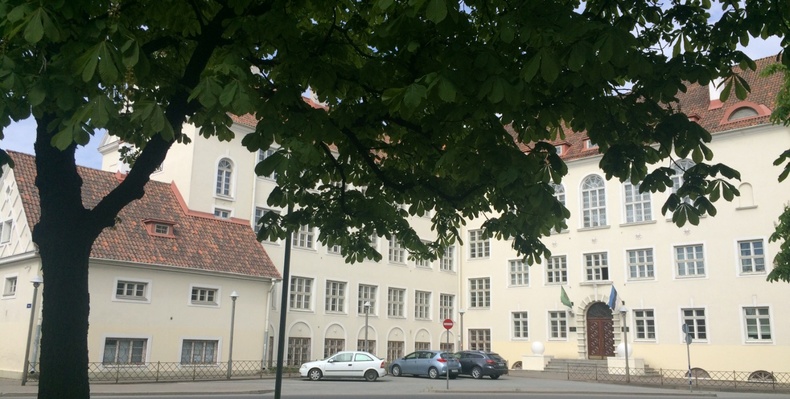 Ristiku tn koolimaja, vaade Ristiku tänavalt. Arhitekt Herbert Johanson rephoto