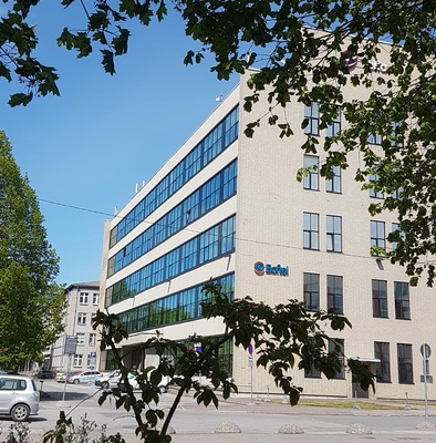 New building of Tallinn Phone Facility. rephoto