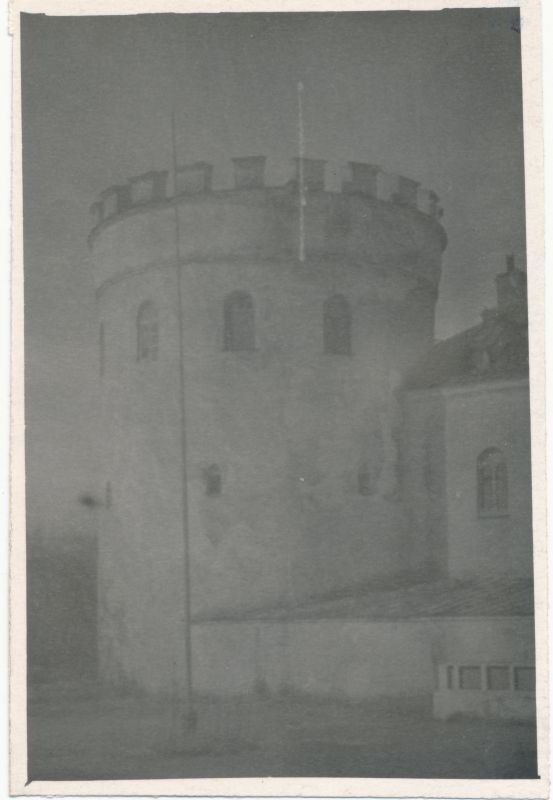 Photo. Koluvere Castle, view of the round tower. 1965. Photographer. R. Kalk.