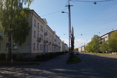 Pelgulinn (Pelguranna): vaade piki Sõle tänavat, esiplaanil vasakul Sõle tn 65 rephoto