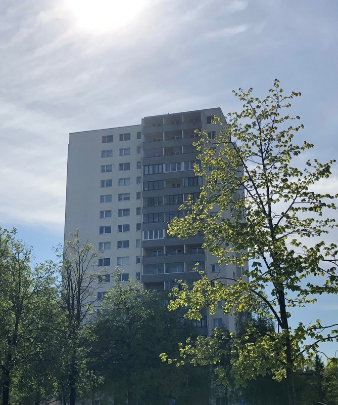 16-storey towers on the Mustamäe, the view of the building. Architect Helje-Reet Aurik rephoto