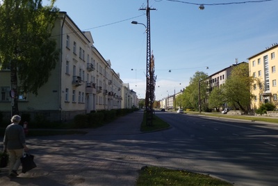 Pelgulinn (Pelguranna): vaade piki Sõle tänavat, esiplaanil vasakul Sõle tn 65 rephoto