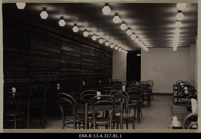 Harju Street cafe in Tallinn lower hall. In the competition organized by the Trust of Tallinn Sööklate, Restaurants and Cafés "Super Entrepreneur of Work and Service Culture" in 1969, Tallinn  duplicate photo