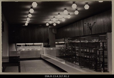 Harju Street cafe store in Tallinn. In the competition organized by the Trust of Tallinn Sööklate, Restaurants and Cafés "Super Entrepreneur of Work and Service Culture" in 1969, Tallinn  duplicate photo