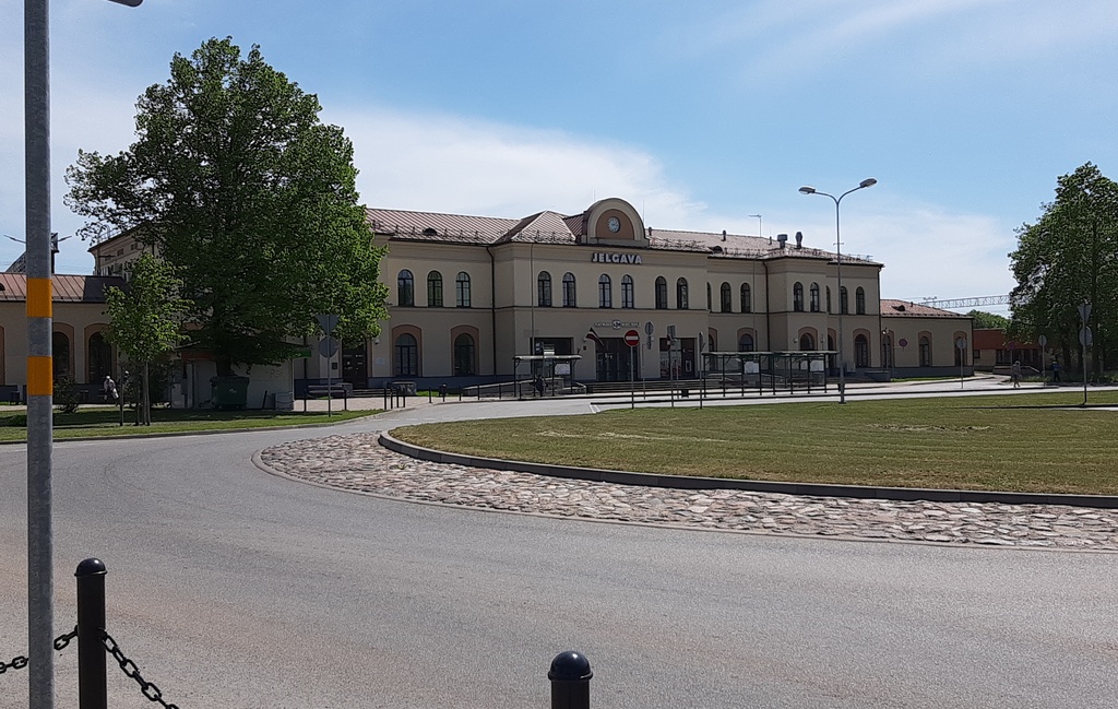 Jelgava railway station, Jelgava. Station rephoto