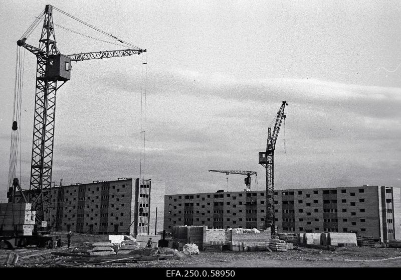 View of the finished apartments in Kohtla-Järve Jõhvi micro district.
