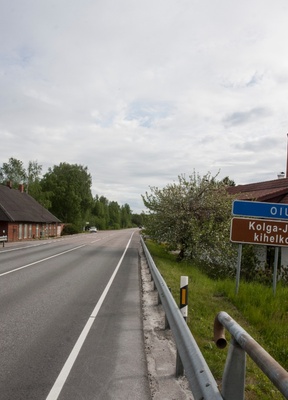 Photo, Viljandimaa, Oiu, view by Viljandi towards Tartu rephoto