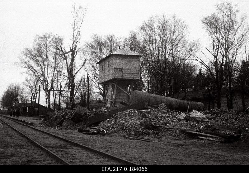 New water tower at Jõgeva Railway Station.