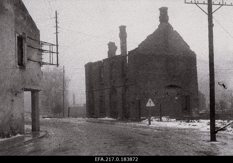 The broken building of Põltsamaa power plant (best).