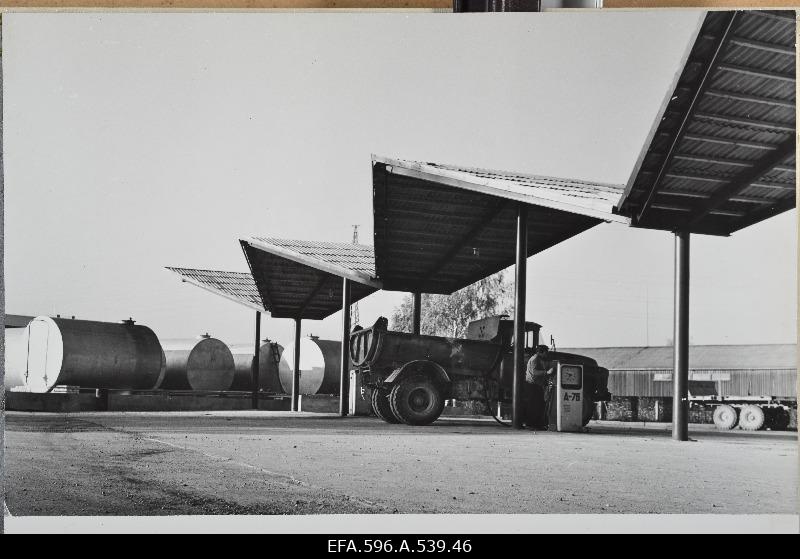 Fuel station built by Võru KEK in Võru.