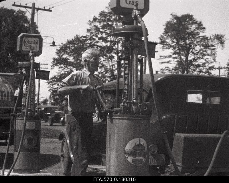 Gasoline tank.
