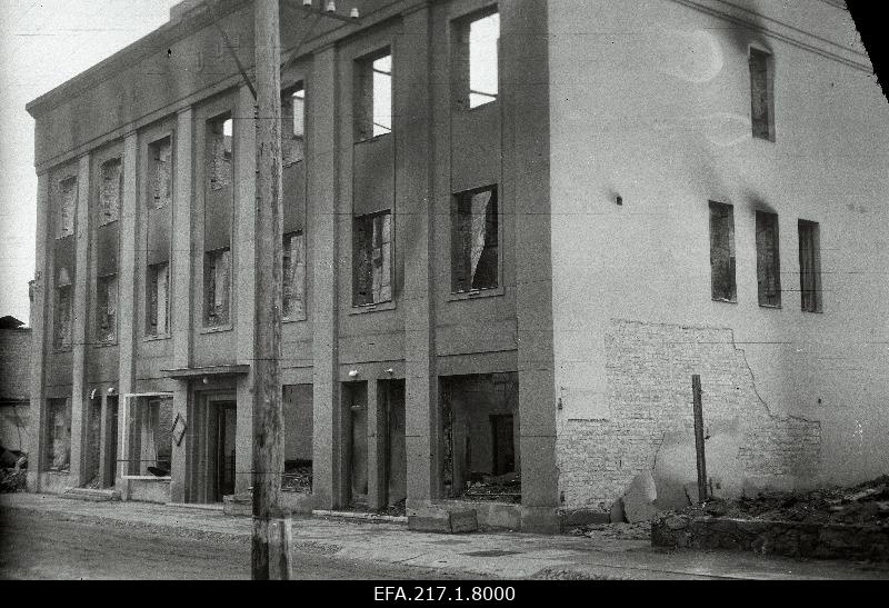 Ruins of the joint banking building.