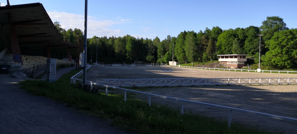 Opening of the Valley riding stadium in 1937. rephoto