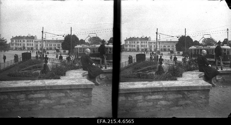 View of the Russian marketplace in Tallinn.