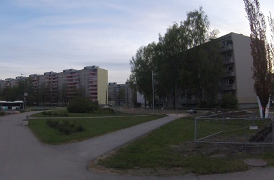 Väike- Õismäe, view of the building and the surroundings in the finishing stage rephoto