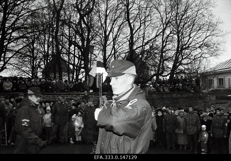 Solemn division of the Defence Forces of the Republic in the event of departure from the office of President of the Republic Edgar Savisaare.
