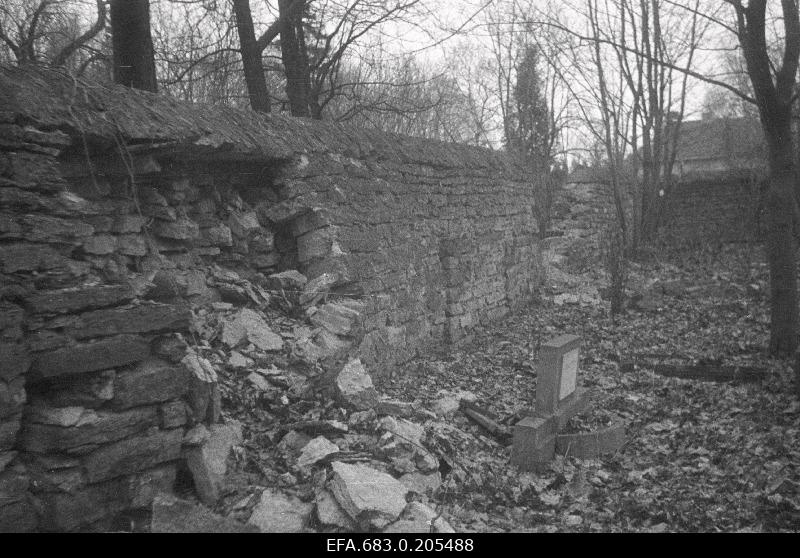 Located in Aleksander Nevski cemetery, broken border wall IV kv.