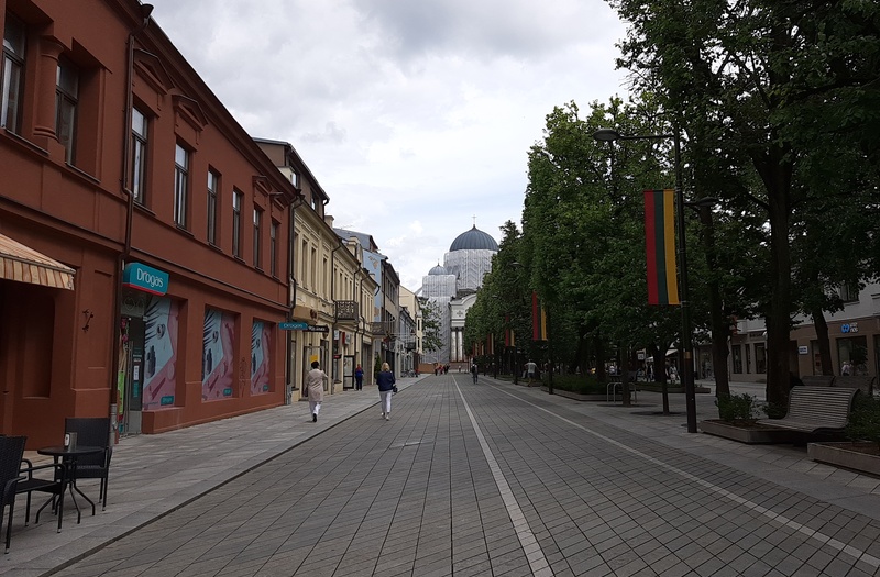 Card “Kaizeris Vilhelm Street in Kaunas” rephoto