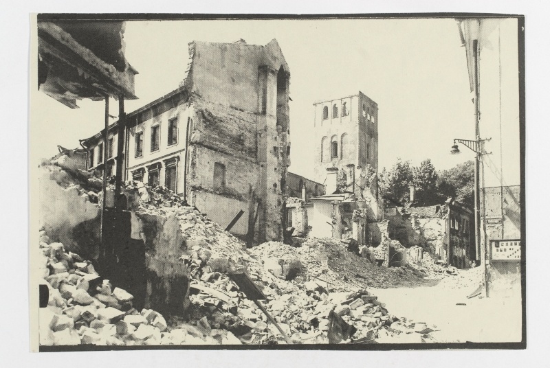 Bombed Niguliste Church in Tallinn