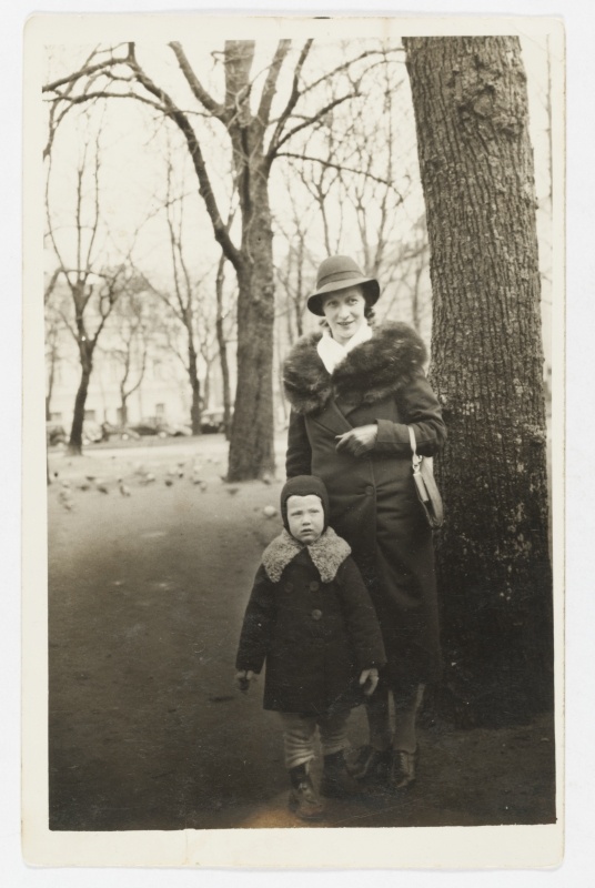 Woman with a small son