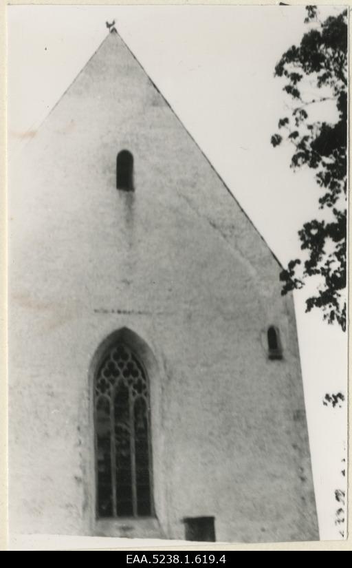 Choir window of the church of Märjamaa Maarja, view from the east