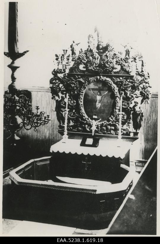 Altar of the church of Märjamaa Mary