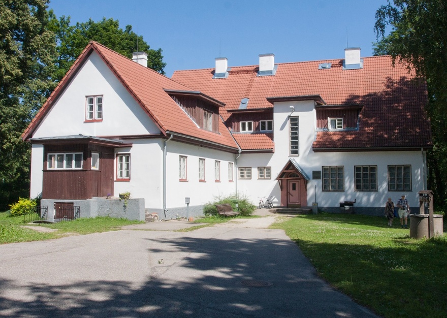 Hellenurme algkooli juurdeehitus, 2 vaadet. Arhitekt August Volberg rephoto